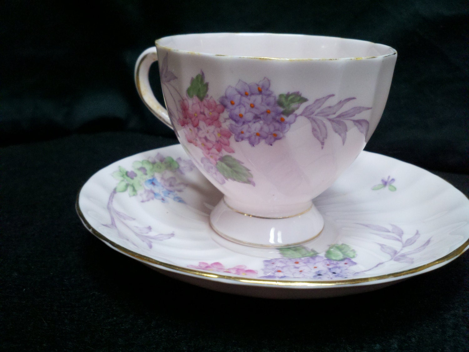 Tuscan Fine English Bone China cup and Saucer in Pink