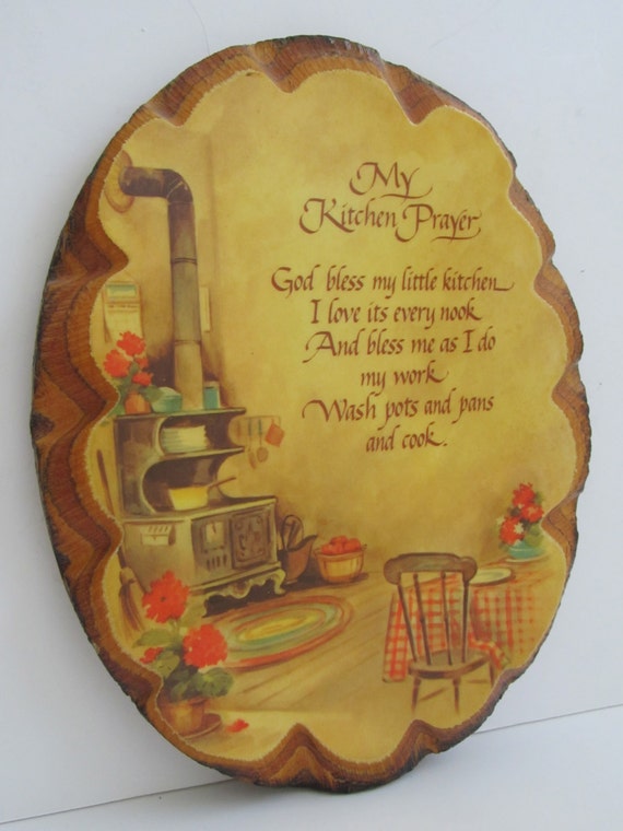 My Kitchen Prayer Wall Plaque Cabin Cabin Decor Kitchen