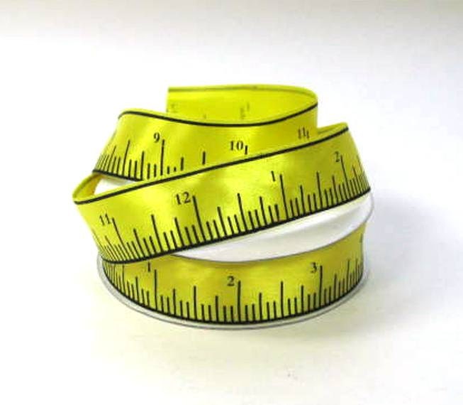 7/8 Tape Measure Printed Ribbon by RibbonStation on Etsy