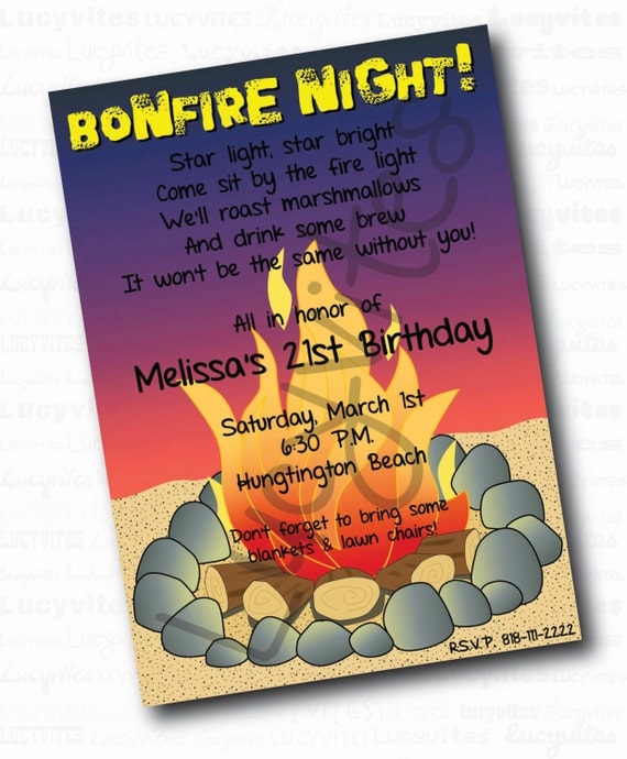 turn off how campfire to Bonfire Digital Invitation