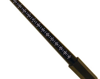 New Black Plastic Ring Sizer Mandrel Jewelers Sizing Stick