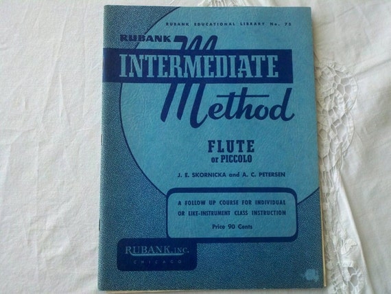 1939 Rubank Intermediate Method Flute Or Piccolo Like Class