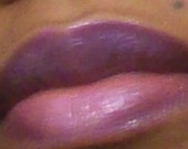 Lip Gloss LIP CREME Pink Blue:  Natural Creamy Mineral Pigment With  Shea Butter Mega Size Brush Includ
