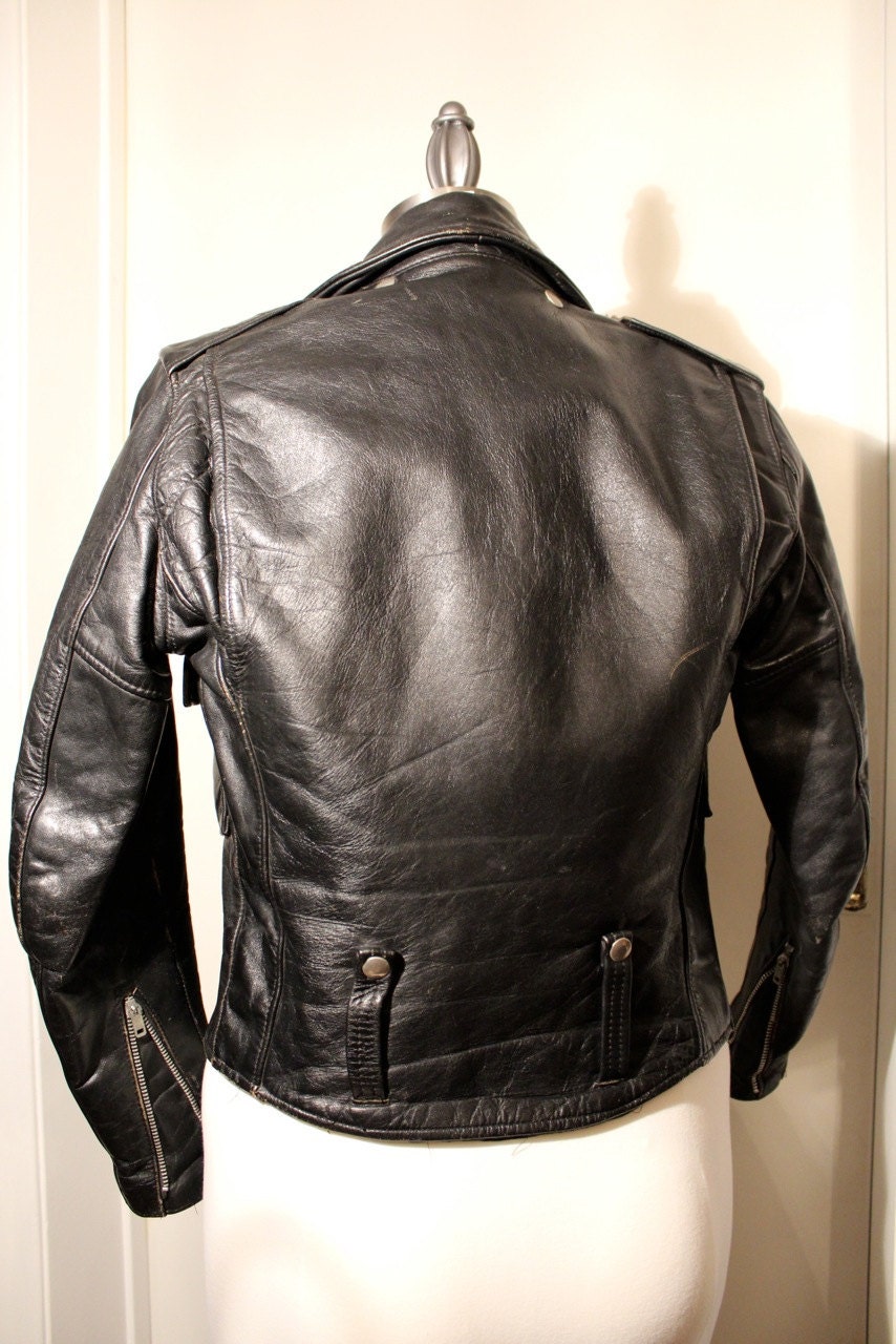 Vintage AMF Harley Davidson Leather Jacket Reduced