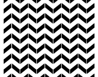 Zig Zag Chevron Pattern Stencil