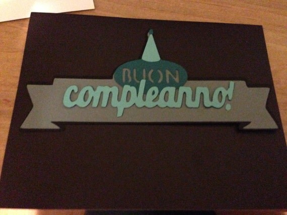 Items similar to Italian Birthday Card on Etsy