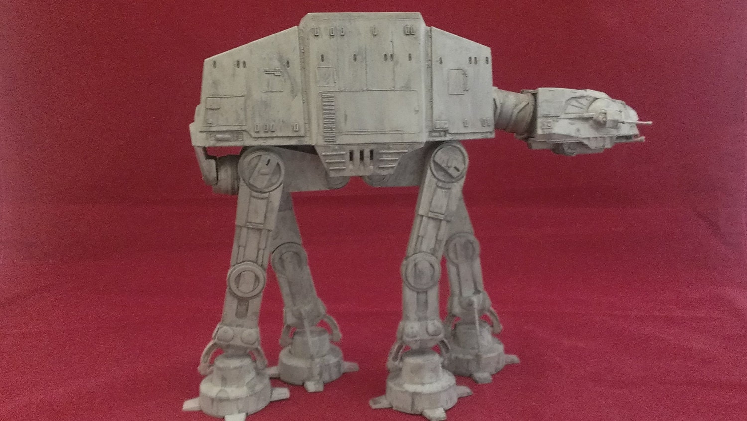 Custom built and painted AMT AT-AT model from Star Wars