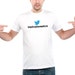 Hellvetica Helvetweetca Twitter tshirt Geeks  , White and black Tshirt