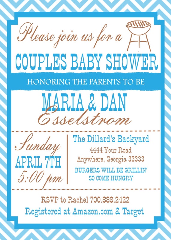 Couples Baby Shower Invitation Templates 7