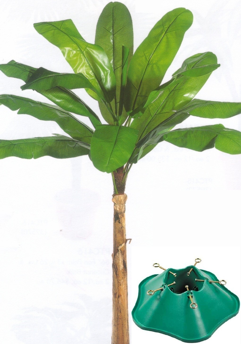 One 8' Artificial Banana Palm With Tree Stand by SilkTreeWarehouse