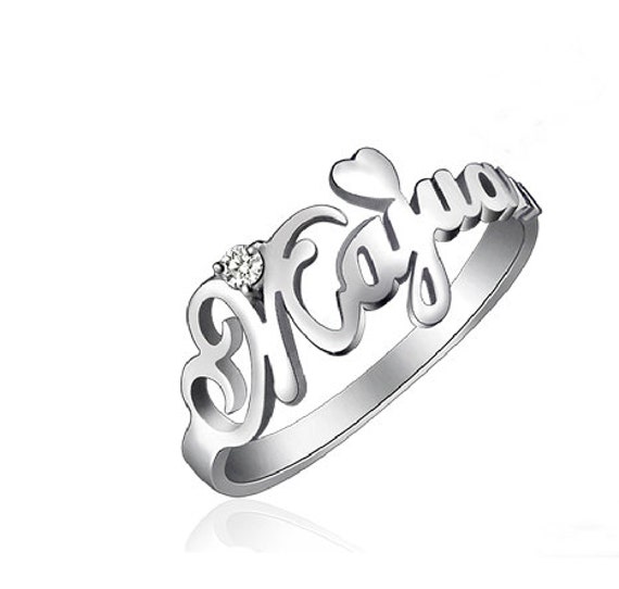 Name ring Sterling Silver Personalized ring with Name of Your