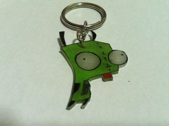 Invader Zim Gir keychain