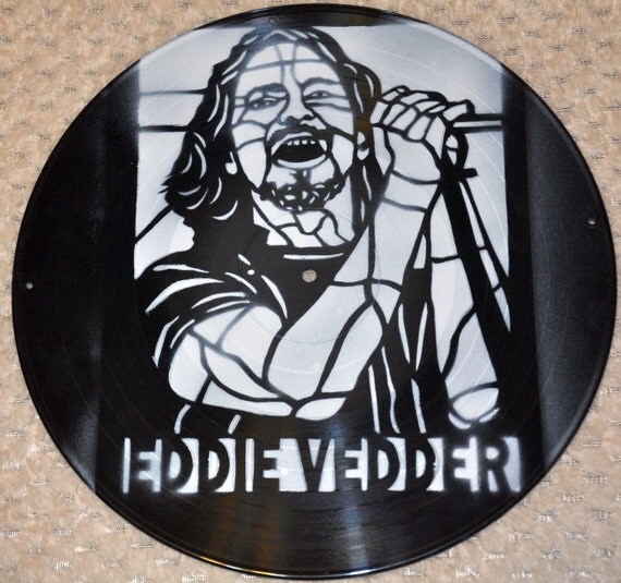 eddie-vedder-pearl-jam-original-stencil-art-on-vinyl-lp