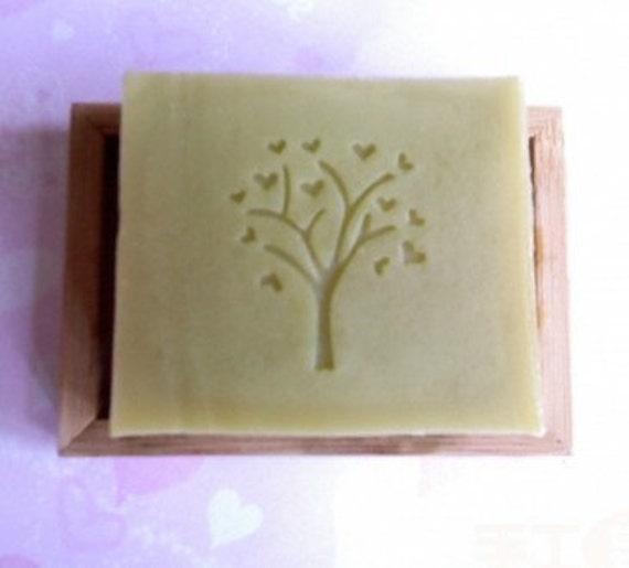  Heart Tree Design Handmade White Resin Soap Stamp Stamping Soap  Mold Craft Drop Soap Chapter Z0061Ds : Arts, Crafts & Sewing