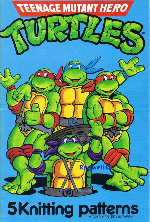 PDF File Teenage Muntant Ninja Turtles Intarsia Knitting