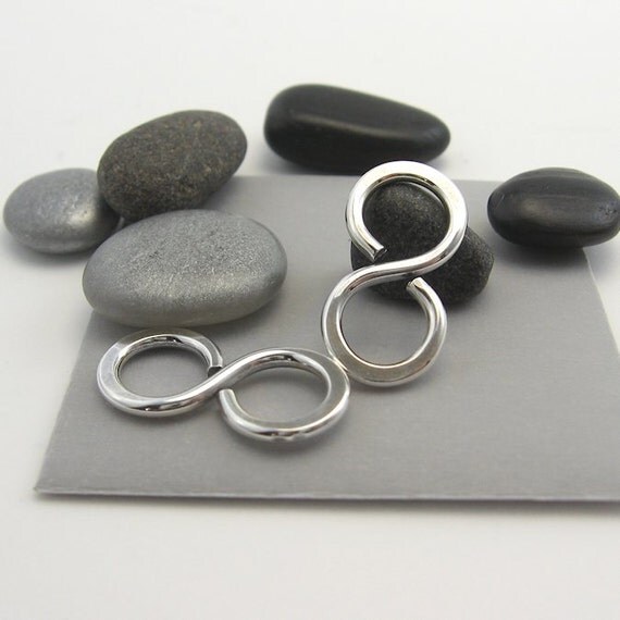 Sterling Silver Links Connectors for Jewelry Infinity