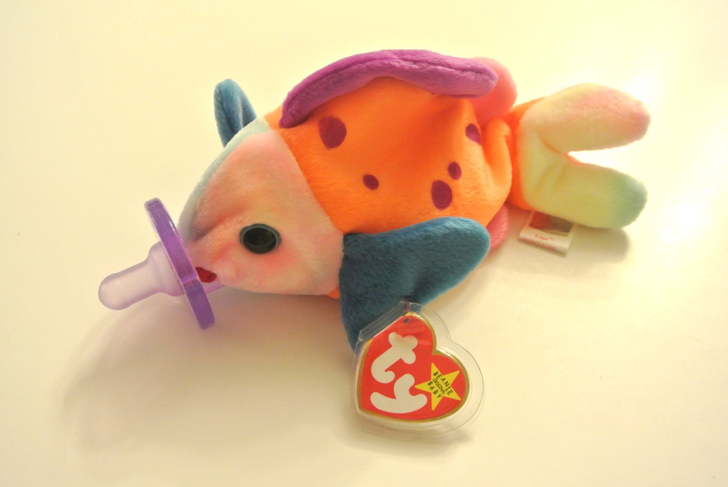 Fish Lips Baby Beanie Buddy with Pacifier