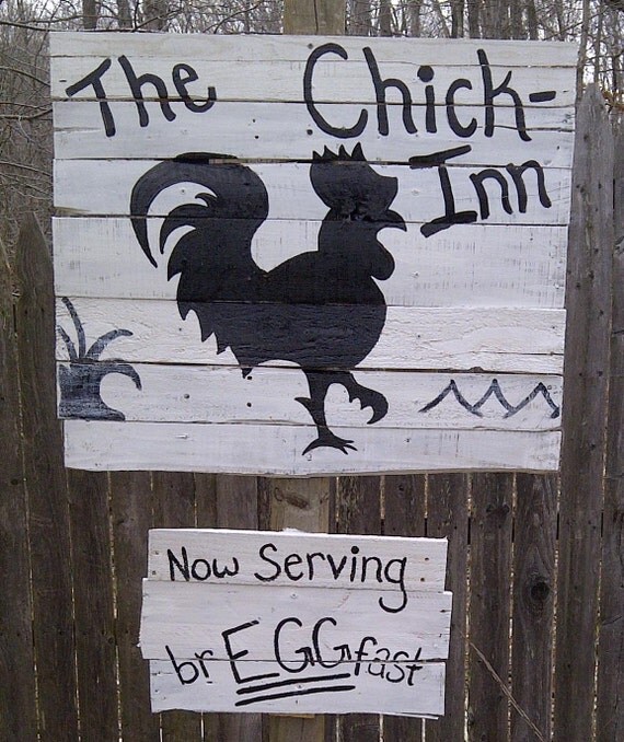 Items similar to Outdoor Chicken Coop Sign on Etsy