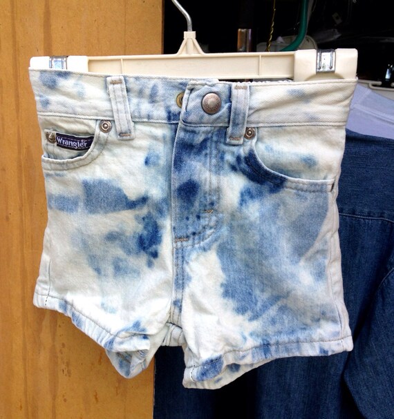 Kids Bleached Out High Waisted Shorts by ShaliDesigns on Etsy
