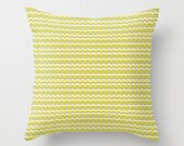Neon Yellow Geometry - Throw Pillow