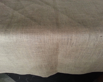 ArtOFabric Rustic Wedding Dinner Party Natural Burlap Tablecloth