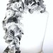 Stormy Skies Knit Ruffled Scarf