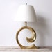 r e s e r v e d Pierre Cardin Large Glam Brass Lamp.