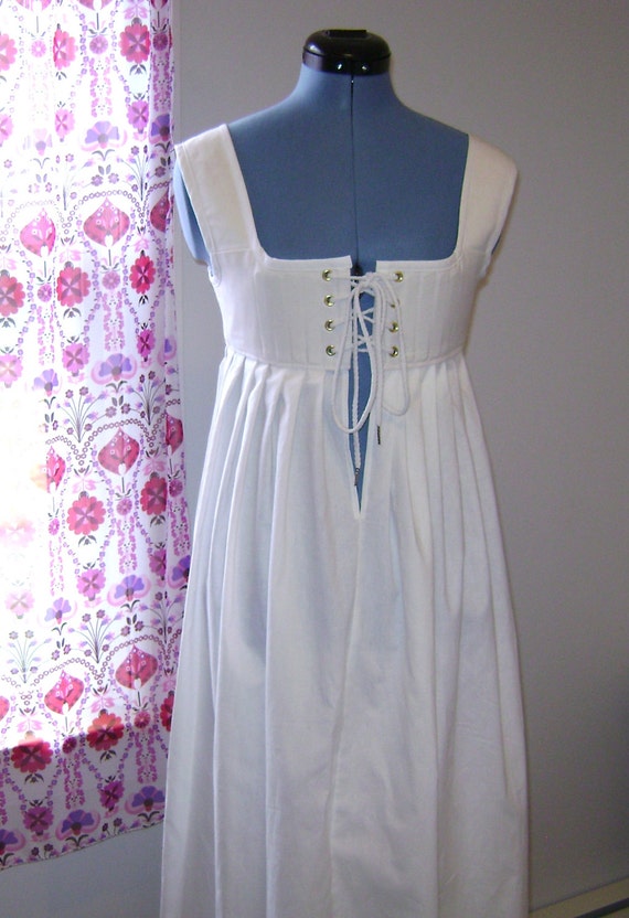 Regency Bodiced Petticoat Upon Request by historicaldesigns
