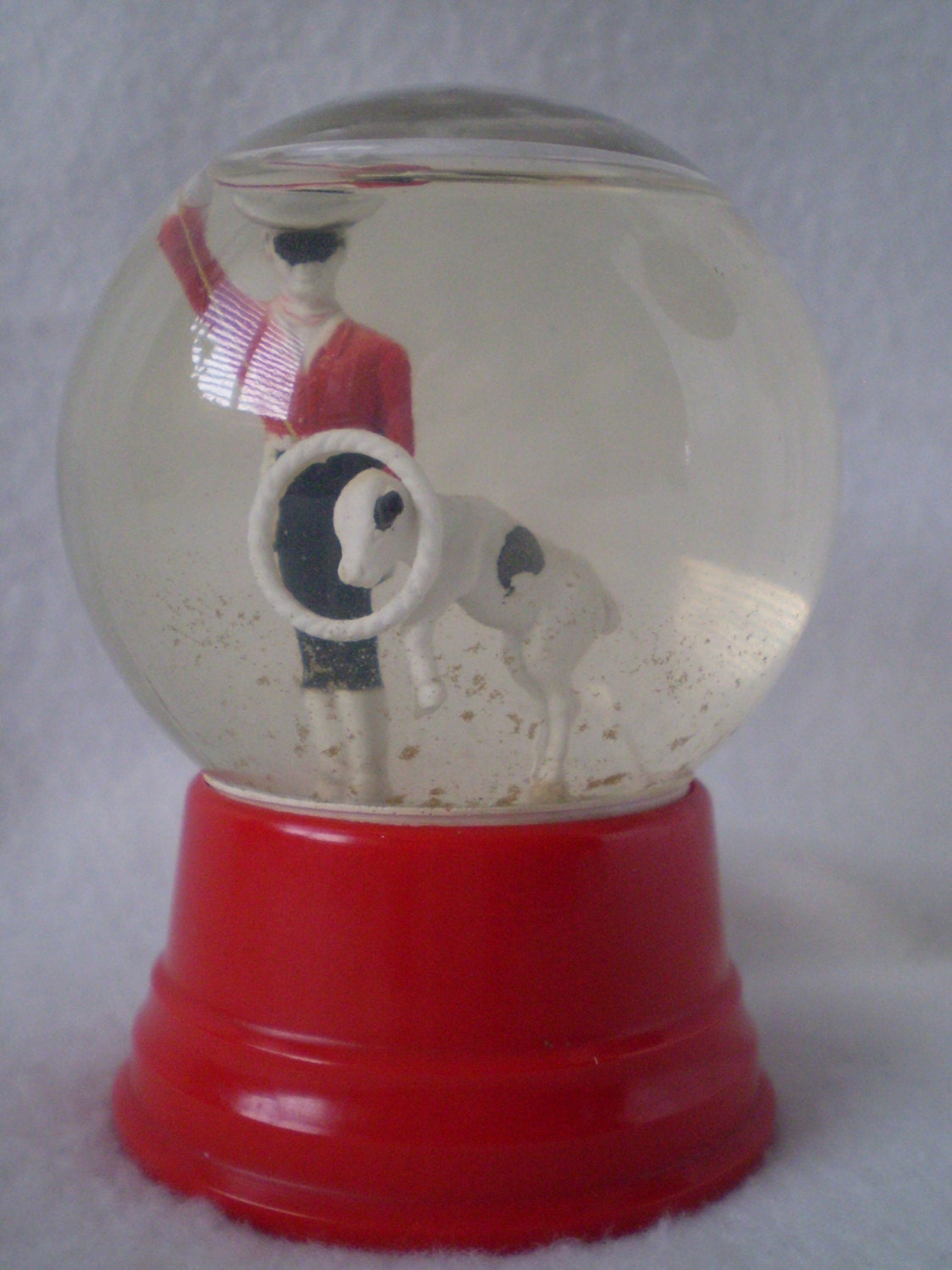 REDUCED 1940's LONE RANGER Round Up Red Base Snow Globe by Bizzard