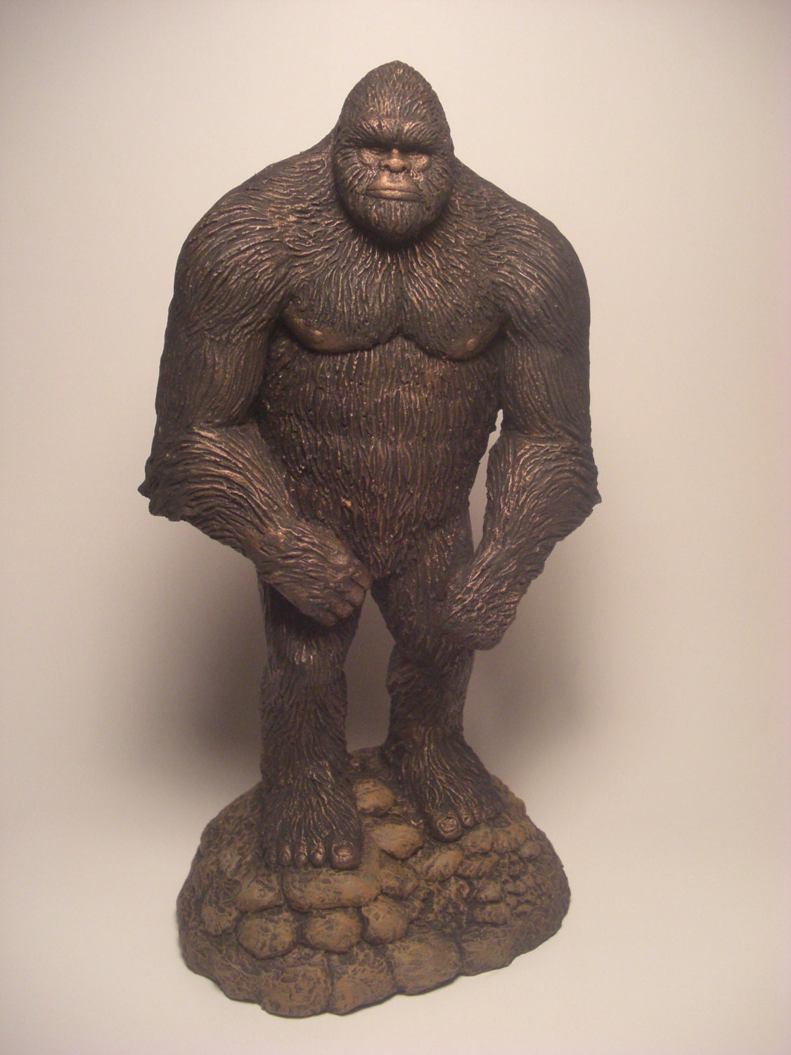 Bigfoot Sasquatch figure sculpture statue by jasonshanamanart