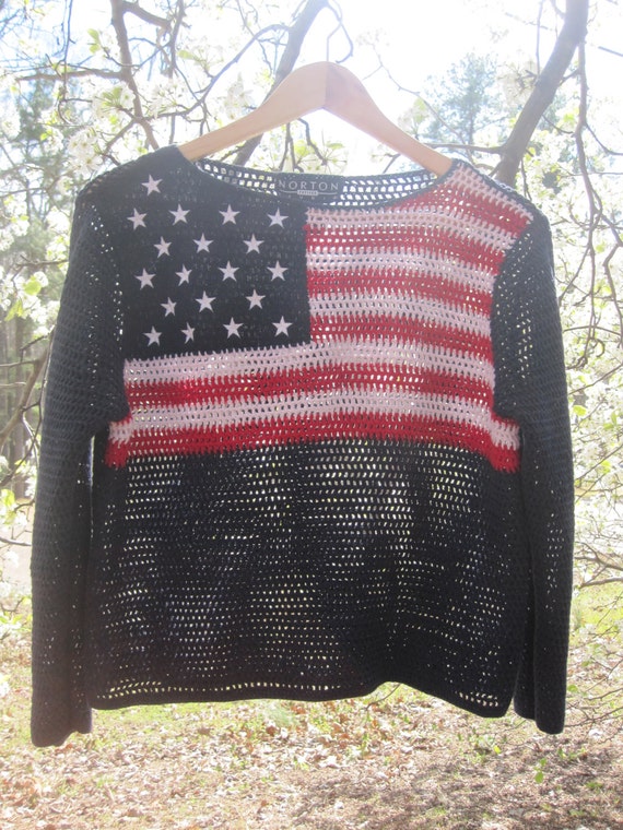 rl american flag sweater