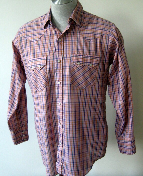 Pink Dee Cee Brand Country Western Shirt with by VintageDomestic