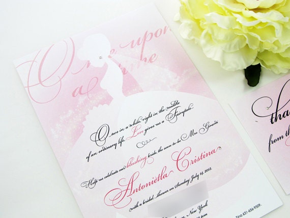 Princess Bridal Shower Invitations 4