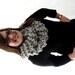 50% off SUMMER SCARF SALE - Marble Gray Extra Long Chunky Knit Infinity Cowl Scarf