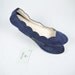 navy scalloped flats