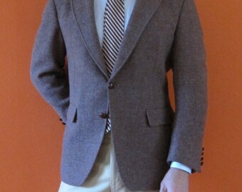 Beige Harris Tweed Jacket sz 42S