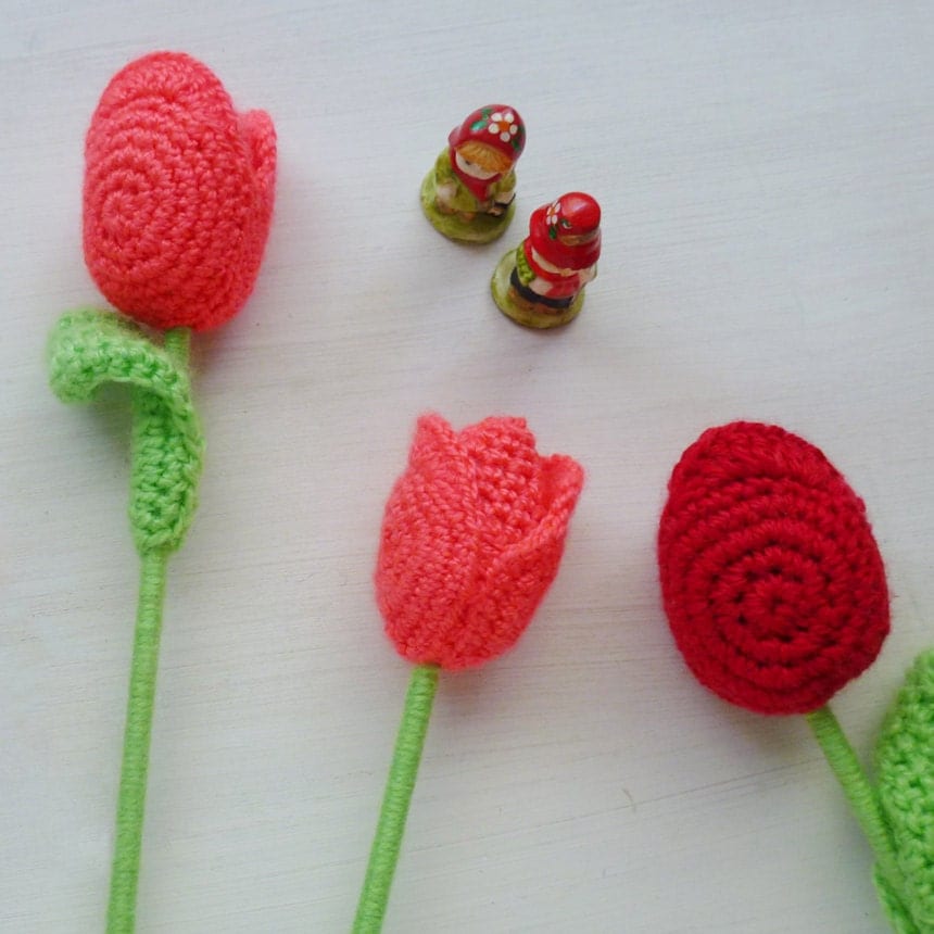 Tulip Pattern Crochet Flower Pdf ebook Crochet Pattern by bySol