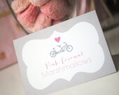CUSTOMIZABLE Bicycle Labels Printable Party Collection - Bicycle Built for Two Bridal Shower FOLDING LABELS by Itsy Belle Il_170x135