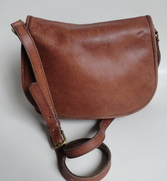 vintage coach saddle bag purse