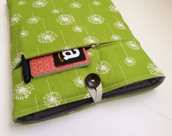 Mac Air 13 inch Case - Dandelions - Padded with Bonus Front Pocket