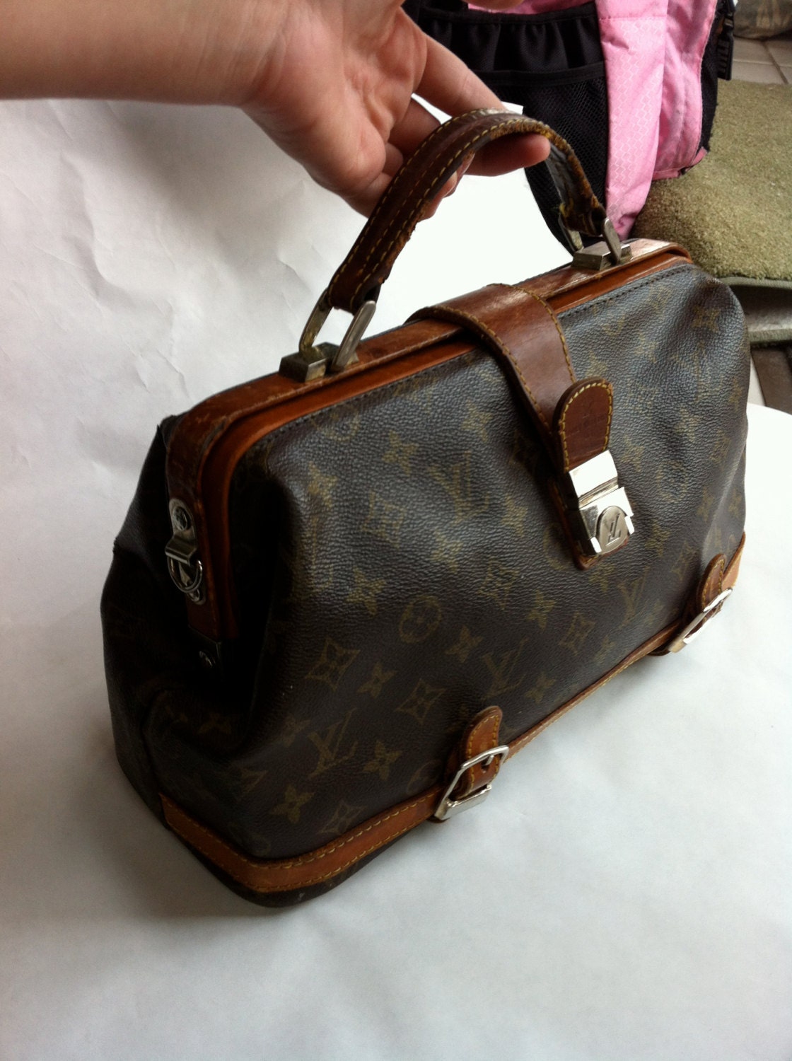 Louis Vuitton Monogram Doctor Bag Handbag Vintage