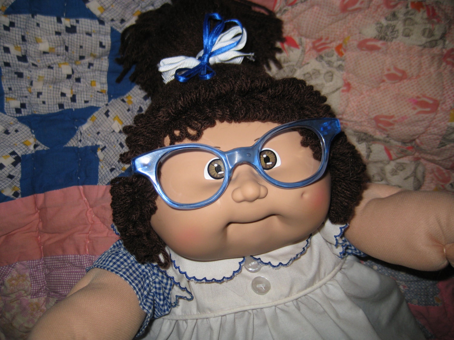 RESERVED Vintage Cabbage Patch Kid Doll Girl with Glasses