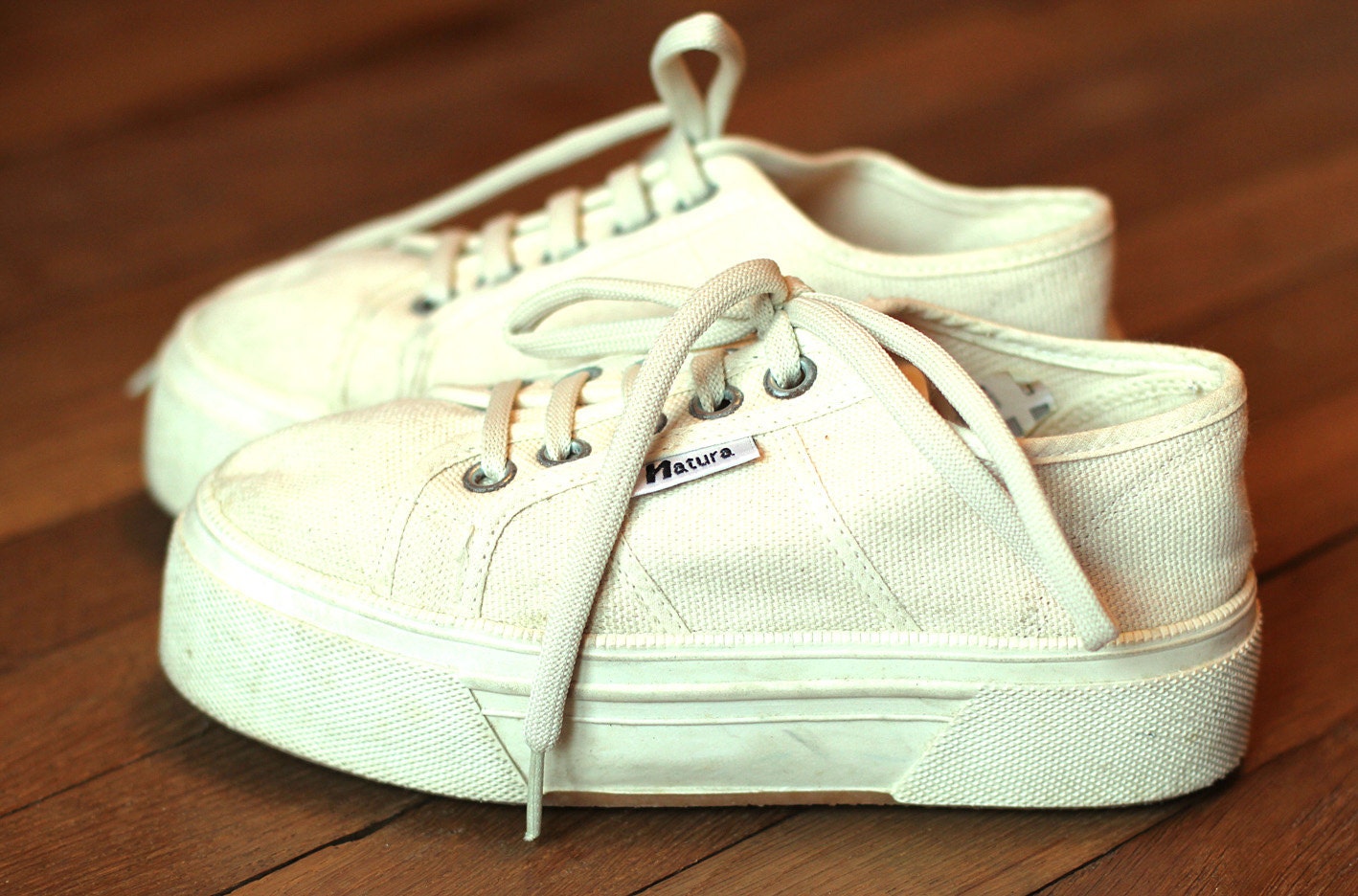 classic white canvas sneakers