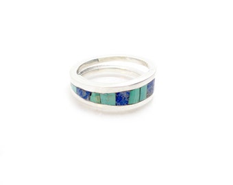 Popular items for inlay ring on Etsy