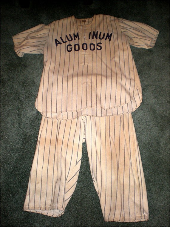 Vintage Wool Baseball Uniform Victor Wright Ditson