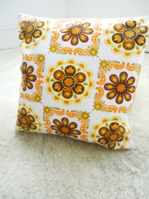 large vintage fabric cushion cover