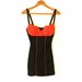 RESERVED - 90's SEXY BUSTIER Micro Mini - Black and Red / Leather Red Bustier / Fly Girls / Rocker / Size 1 / xsmall - small