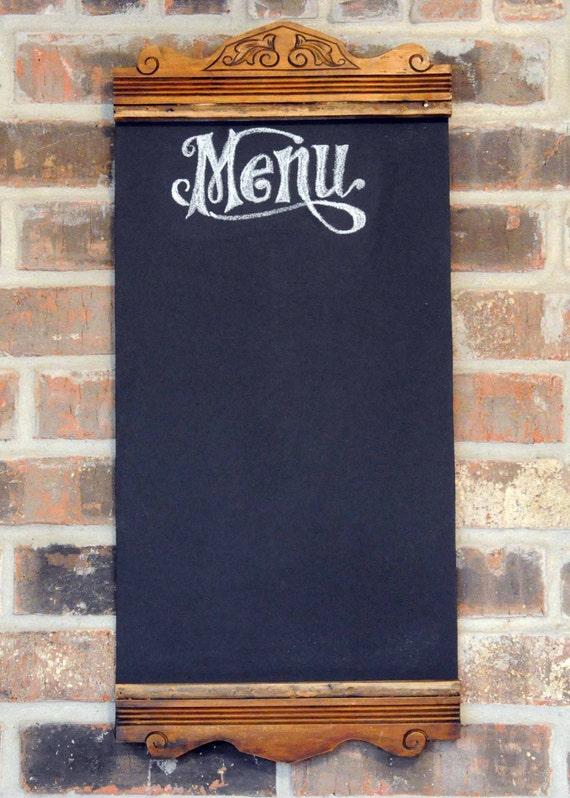 Framed Menu Chalkboard / Blackboard Chalk Menu Sign