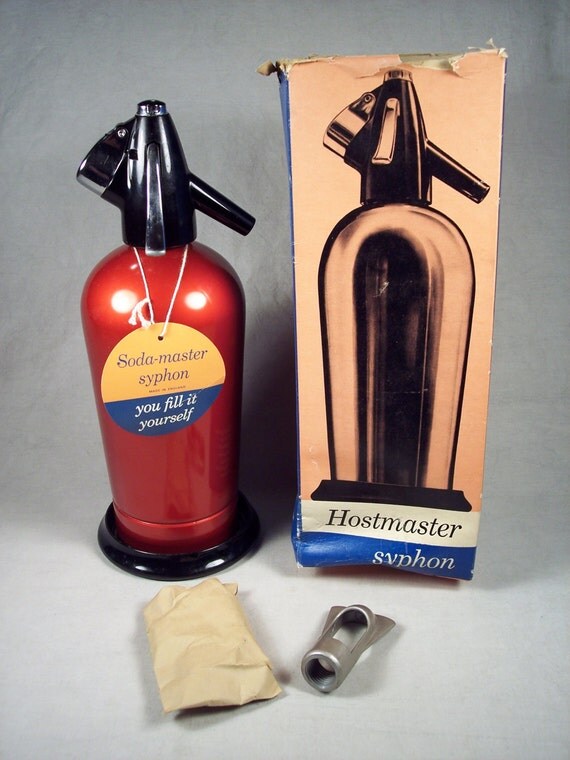 1950s Hostmaster Syphon Seltzer Soda Water Bottle Dispenser