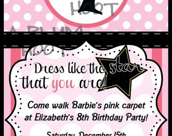 Barbie Birthday Invitation